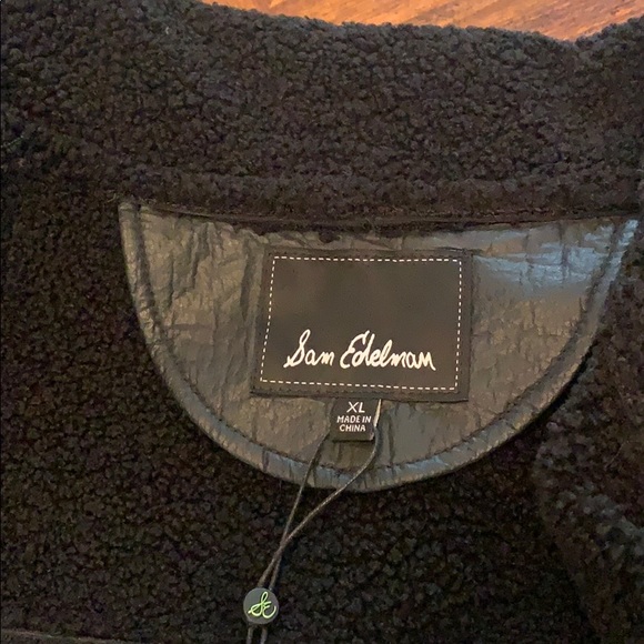 Sam Edelman Faux Shearling Lined Moto Jacket - Picture 10 of 12